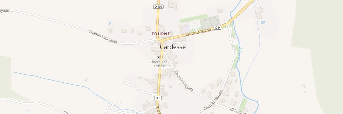 Plan du 1 Che Laquille à Cardesse