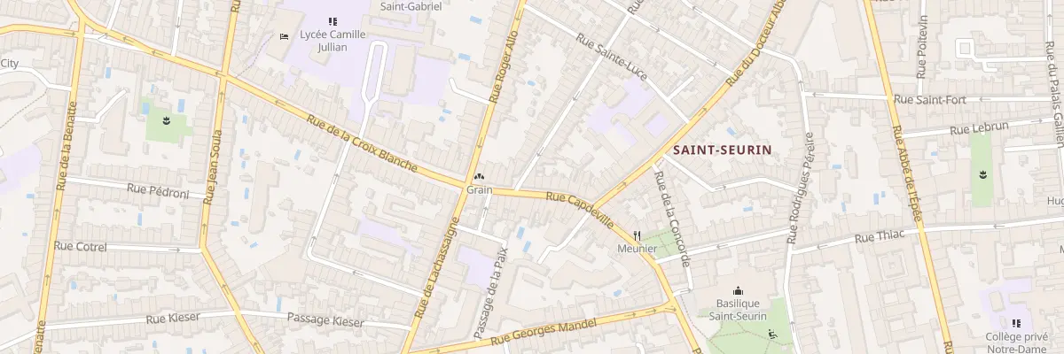Plan du 2 Rue Goya à Bordeaux