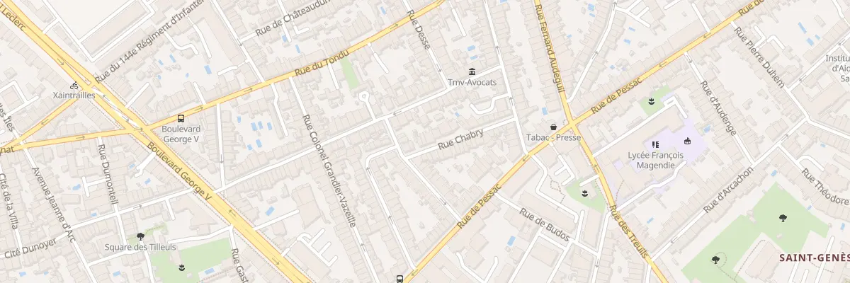 Plan du 27 Rue Chabry à Bordeaux