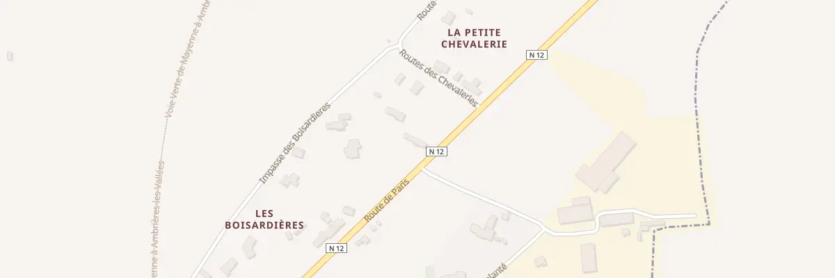Plan du 1759 Rte de Paris à Mayenne