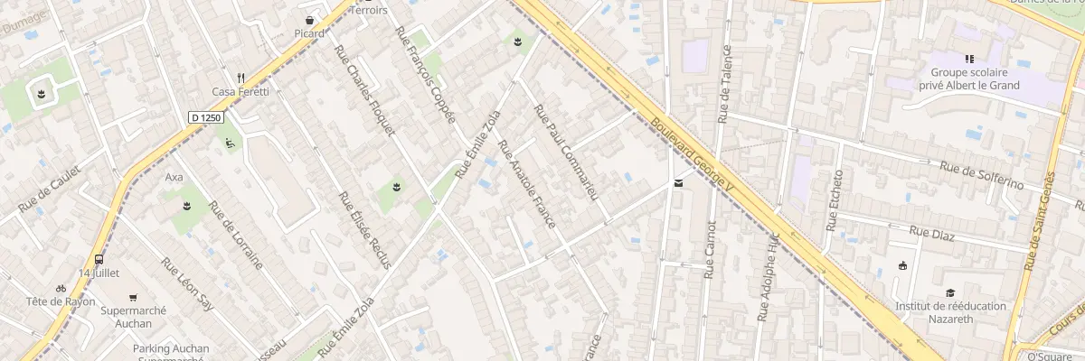 Plan du 18 Rue Anatole France à Talence