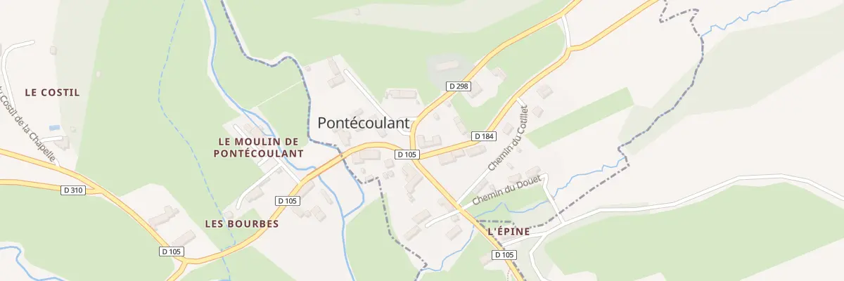 Plan du 1 Pl de la République à Pontécoulant