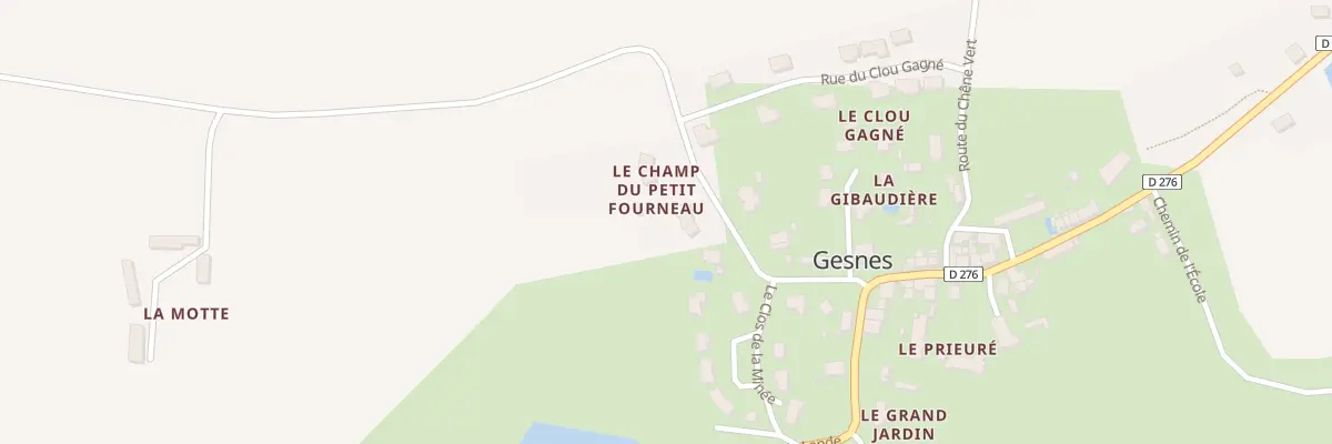 Plan du 5000F Che de la Motte à Gesnes
