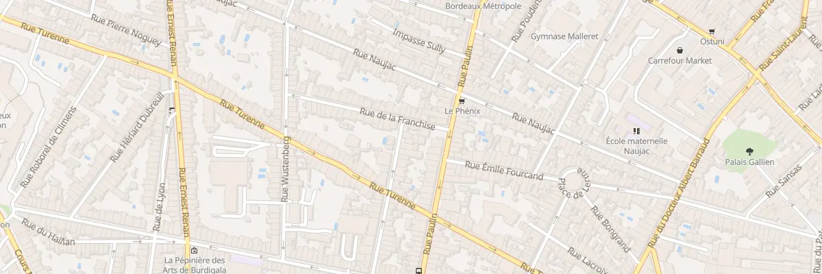 Plan du 42 Rue Colbert à Bordeaux