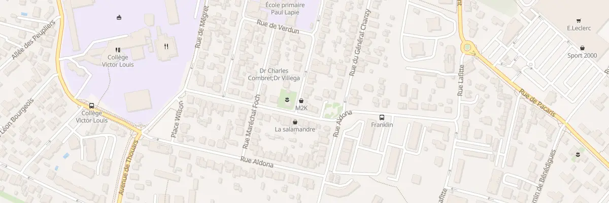 Plan du 96 Rue General Margueritte à Talence
