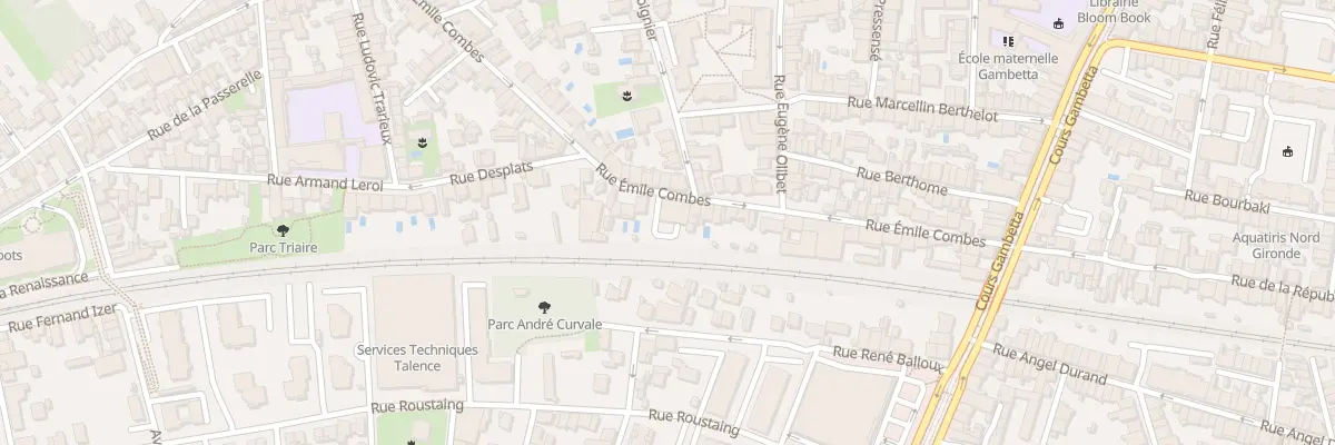 Plan du 64 Rue Émile Combes à Talence