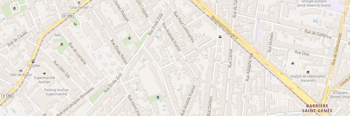 Plan du 29 Rue Anatole France à Talence