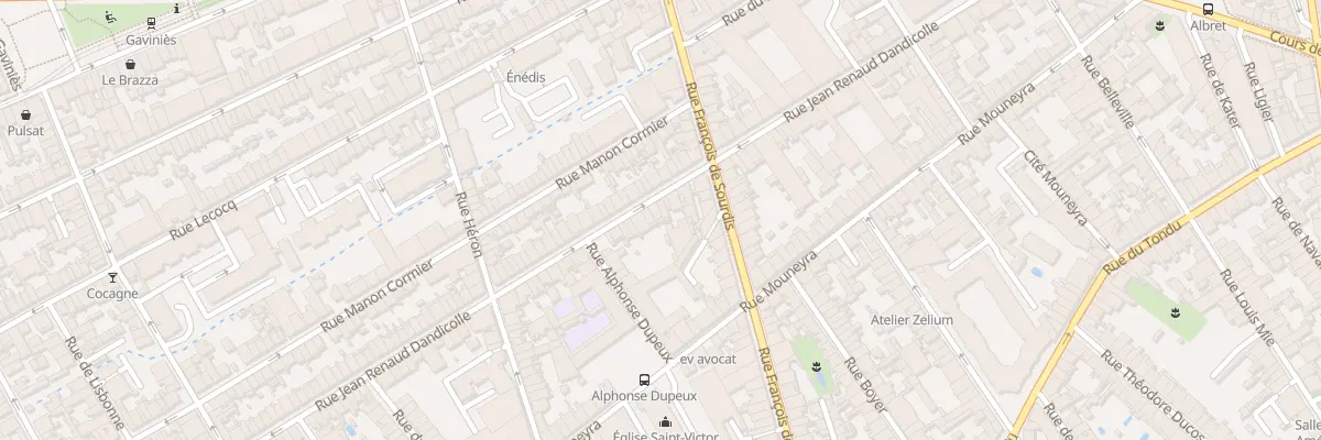 Plan du 72 Rue J Renaud Dandicolle à Bordeaux