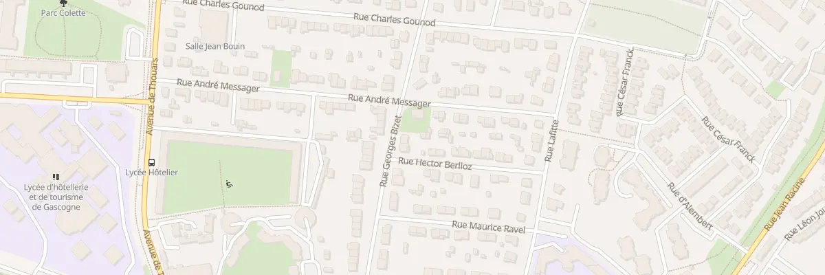 Plan du 24 Rue Georges Bizet à Talence