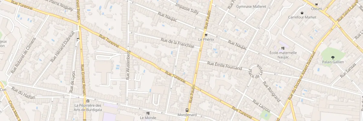 Plan du 34 Rue Colbert à Bordeaux