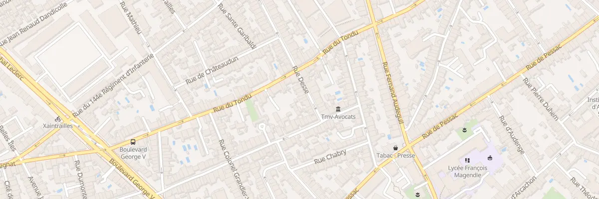 Plan du 53 Rue Desse à Bordeaux