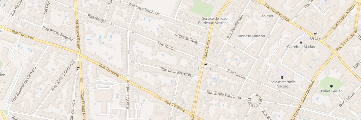Plan du 94 Rue Naujac à Bordeaux
