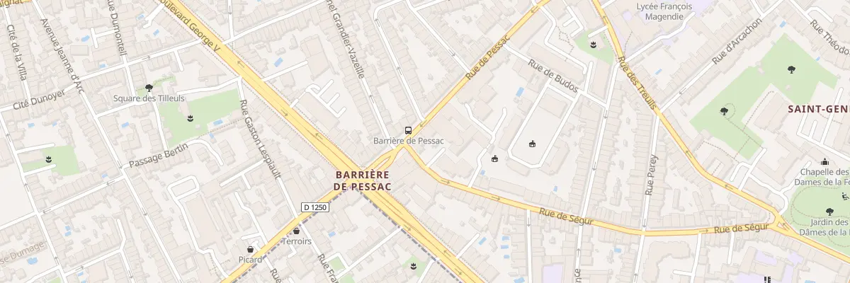 Plan du 220 Rue de Pessac à Bordeaux
