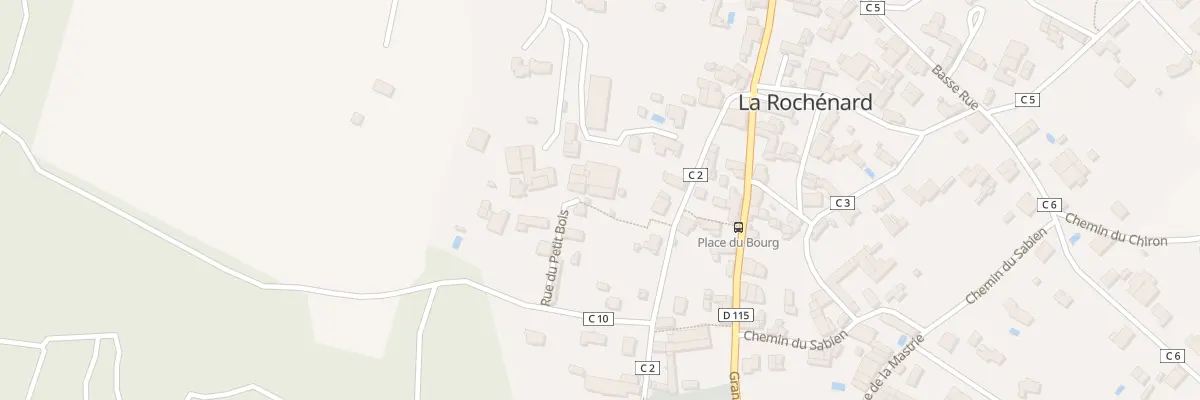 Plan du 8 Rue du Petit Bois à La Rochénard