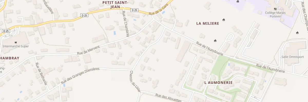 Plan du 50 Rue des granges dixmières à Benet
