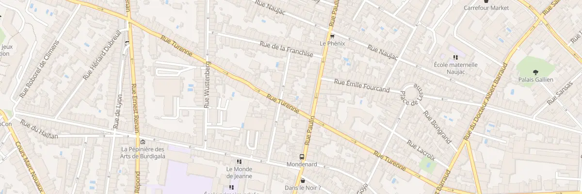 Plan du 26 Rue Colbert à Bordeaux