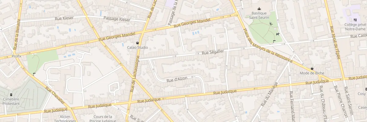 Plan du 52 Rue Ségalier à Bordeaux