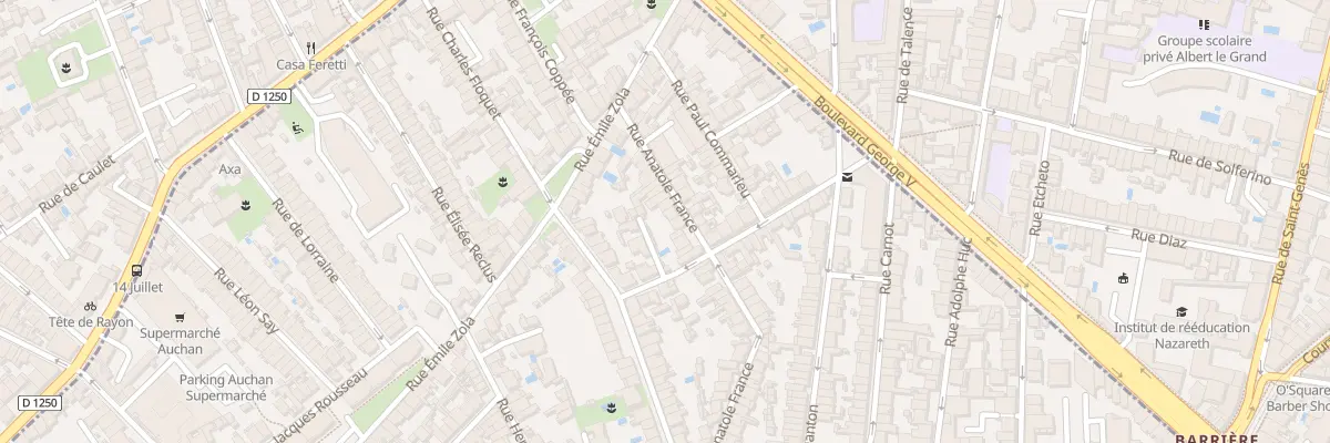 Plan du 21 Rue Anatole France à Talence