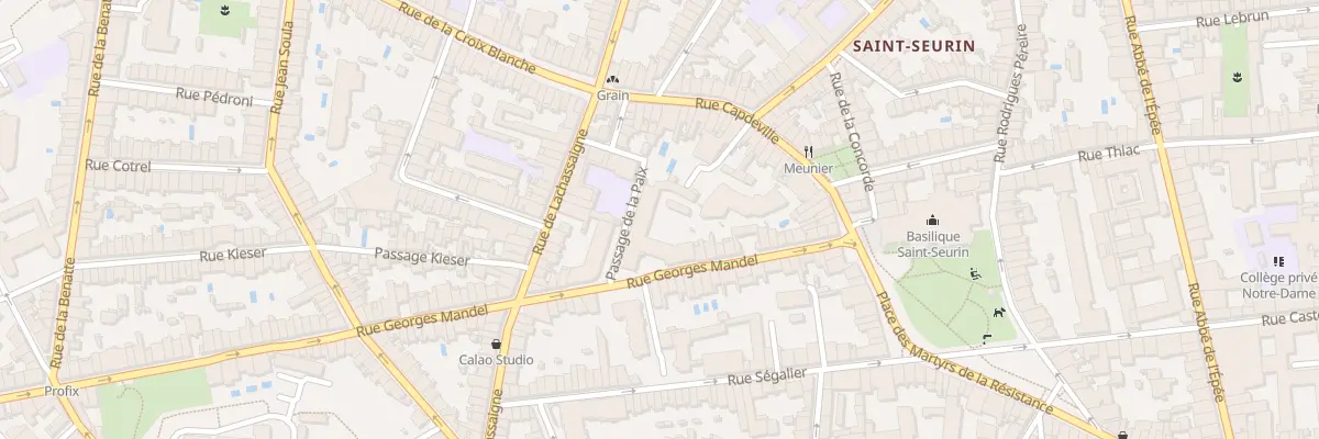 Plan du 35 Rue Georges Mandel à Bordeaux