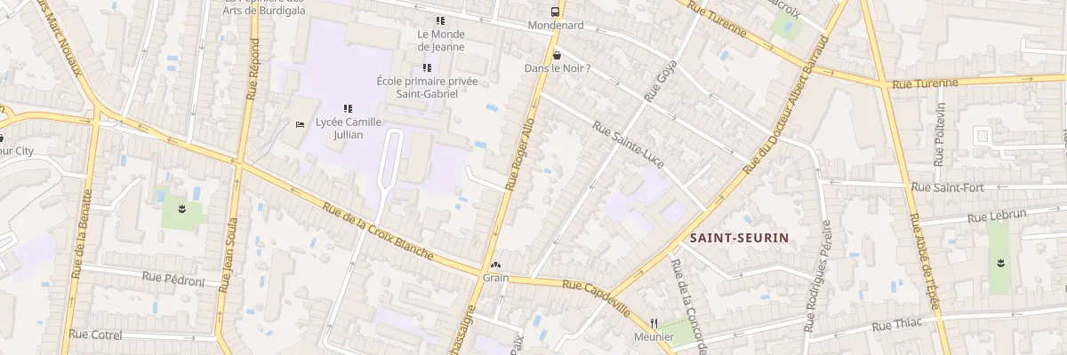 Plan du 22 Rue Roger Allo à Bordeaux