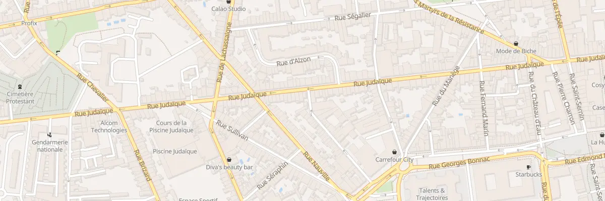 Plan du 134 Rue Judaïque à Bordeaux