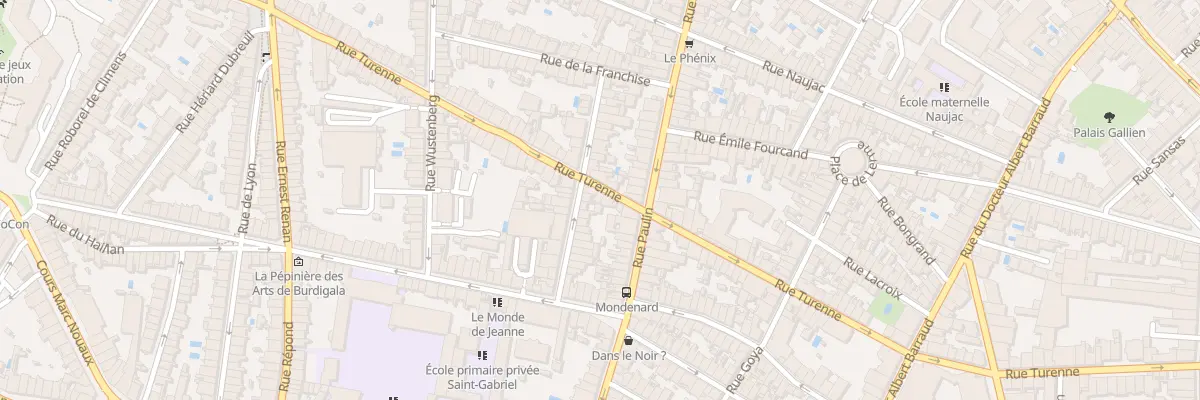 Plan du 134 Rue de Turenne à Bordeaux