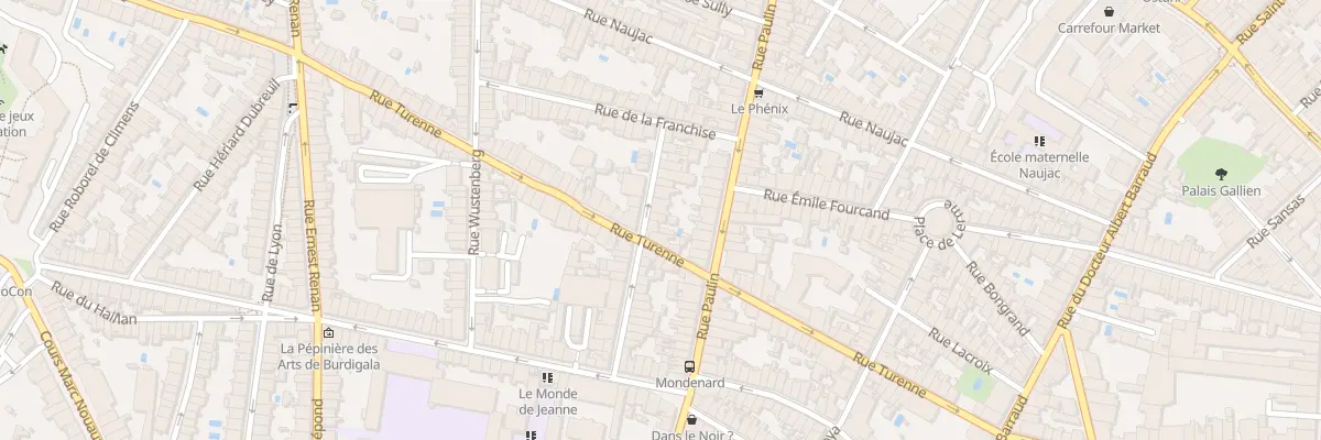 Plan du 28 Rue Colbert à Bordeaux