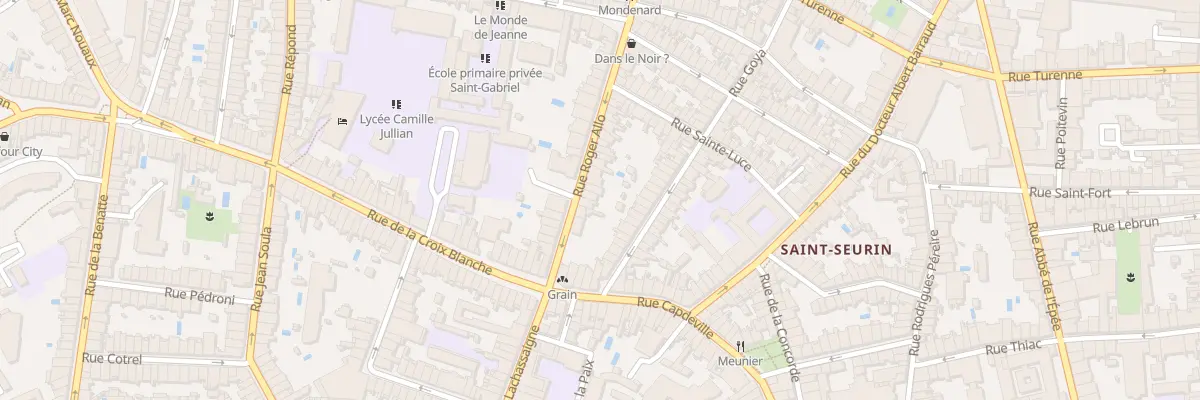 Plan du 18 Rue Roger Allo à Bordeaux