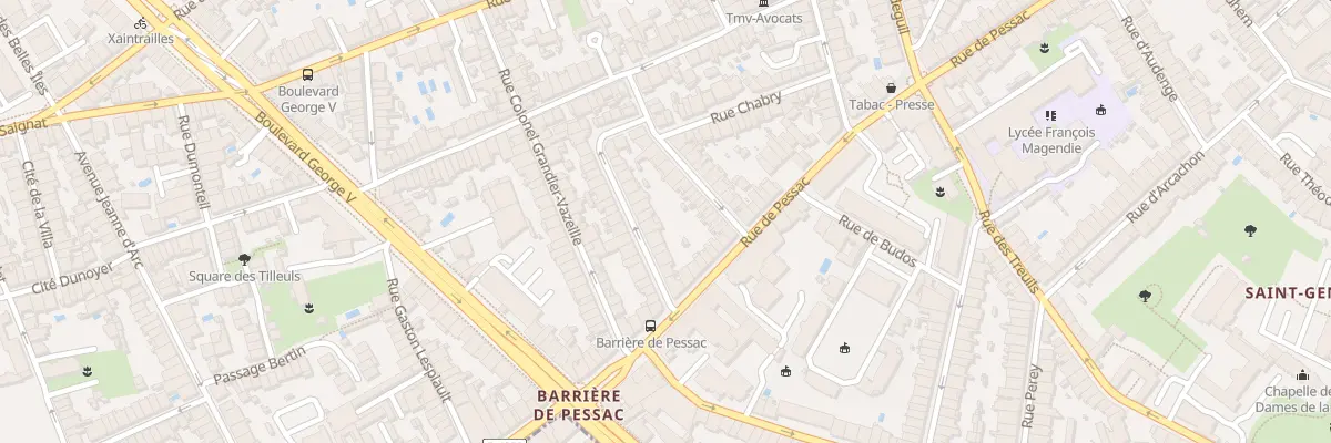 Plan du 30 Rue Commandant Charcot à Bordeaux