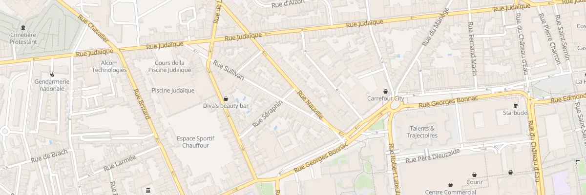 Plan du 9 Rue Sullivan à Bordeaux