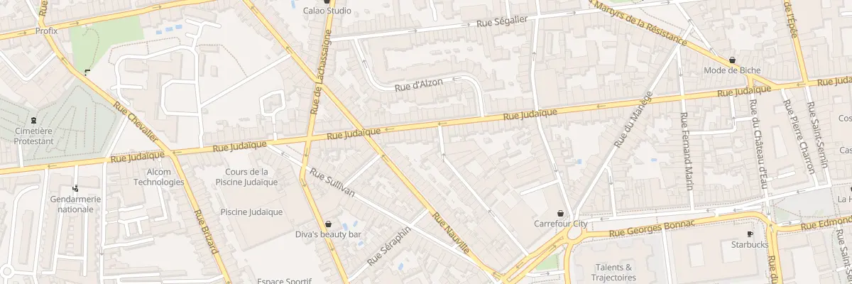 Plan du 136 Rue Judaïque à Bordeaux