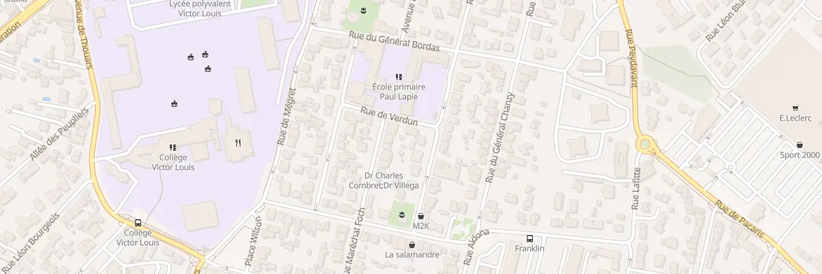 Plan du 11 Rue de Verdun à Talence