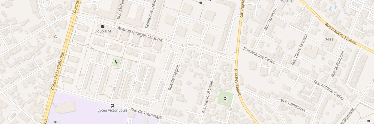 Plan du 16A Rue de Megret à Talence
