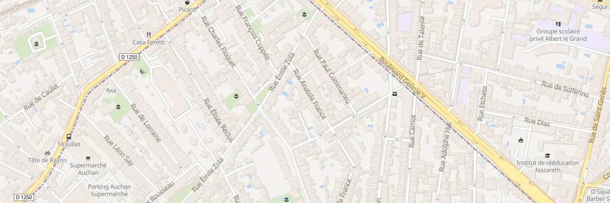 Plan du 15 Rue Anatole France à Talence