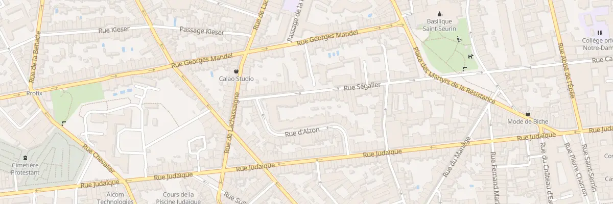 Plan du 56 Rue Ségalier à Bordeaux