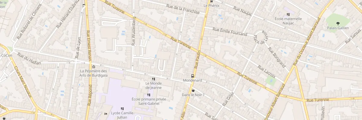 Plan du 14 Rue Colbert à Bordeaux