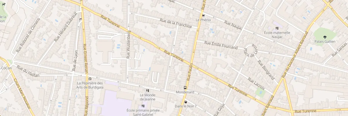 Plan du 136 Rue de Turenne à Bordeaux