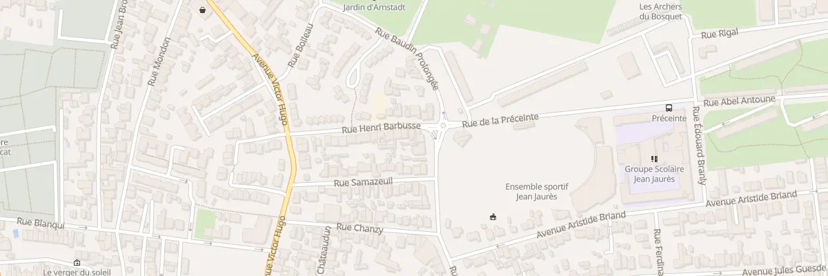 Plan du 29 Rue Henri Barbusse au Bouscat