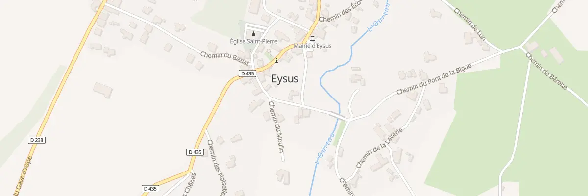 Plan du 7 Che du Pont de la Bigue à Eysus