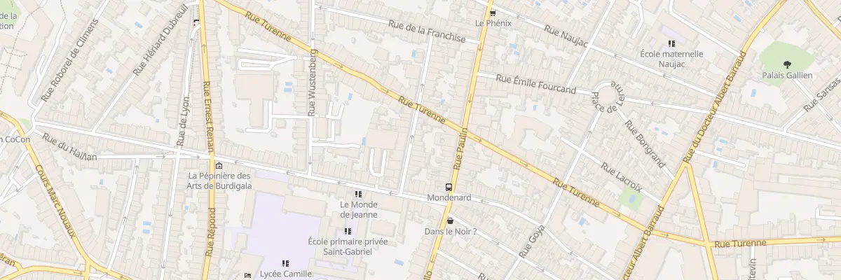 Plan du 18 Rue Colbert à Bordeaux