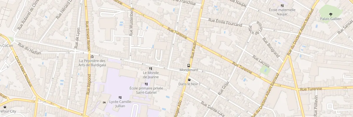 Plan du 8 Rue Colbert à Bordeaux
