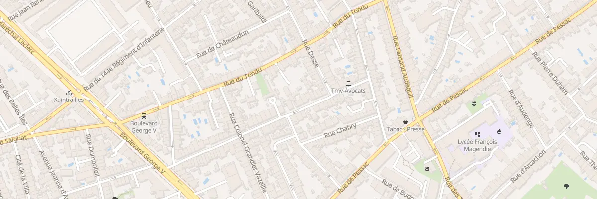 Plan du 29 Rue de Patay à Bordeaux