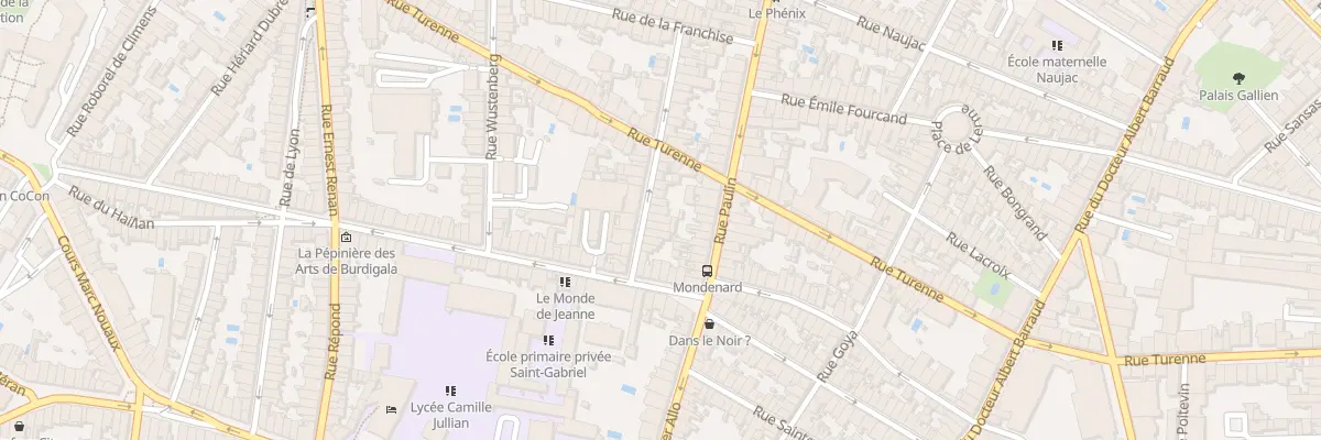Plan du 12B Rue Colbert à Bordeaux
