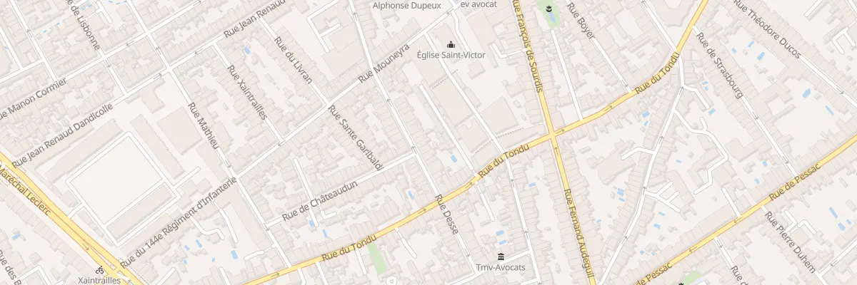 Plan du 30 Rue Desse à Bordeaux
