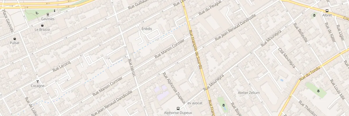 Plan du 55 Rue J Renaud Dandicolle à Bordeaux