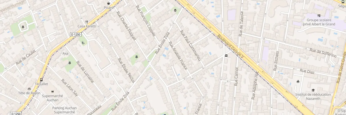 Plan du 13 Rue Anatole France à Talence