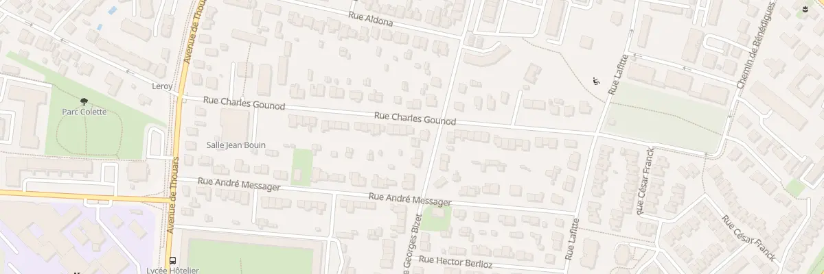Plan du 45 Rue Charles Gounod à Talence