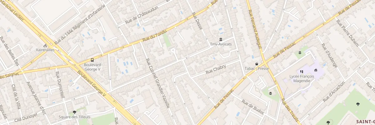 Plan du 36 Rue de Patay à Bordeaux