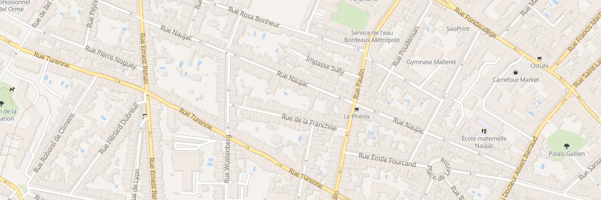 Plan du 100 Rue Naujac à Bordeaux