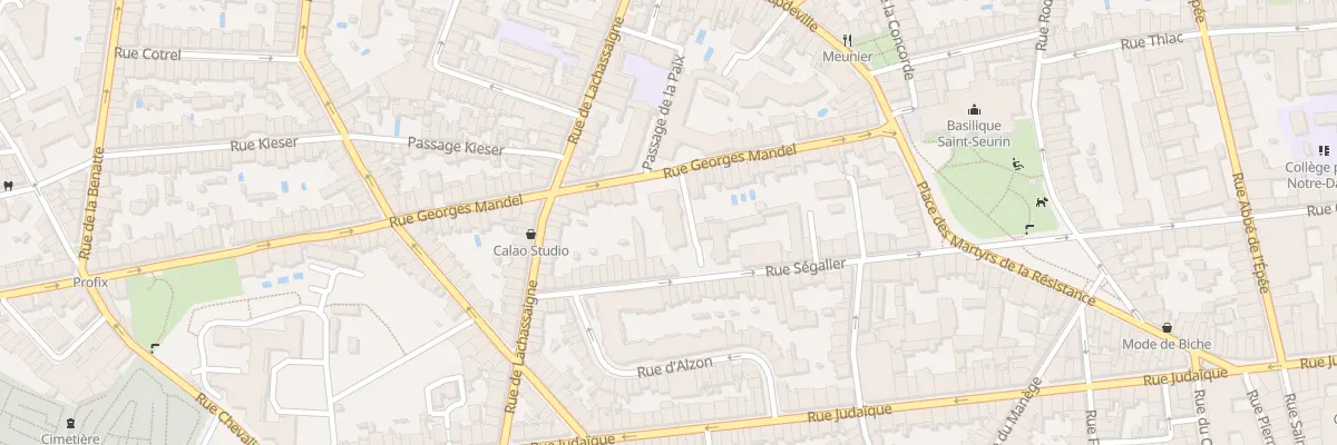 Plan du 34 Rue Georges Mandel à Bordeaux